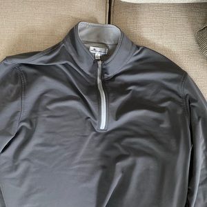 Peter Millar grey quarter zip